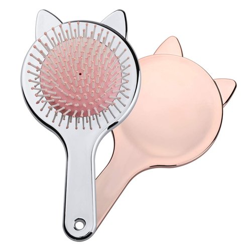 Aethland 2 Packs Toddler Hair Brush｜Golden and Silver- Exclusive Soft Brushes- for Thick Curly Thin Long Wet or Dry Hair Women & Girls Hair
