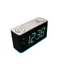 Emerson Smartset Alarm Clock Radio with Bluetooth Speaker with USB Port for iPhone/iPad/iPod/Android and Tablets, 1.4" Cyan LED Display and Night Light, ER100301
