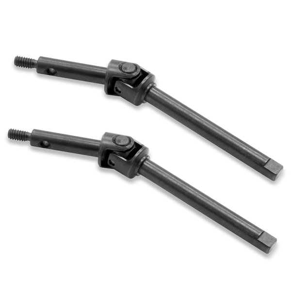 OGRC 2Pcs Steel Front Axle Drive Shaft CVD Set for Axial SCX24 C10/JLU/Bronco/Gladiator/Deadbolt Upgrades Parts (Regular)