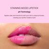 Ruby Kisses Staining Mood Lipstick, Prestige Glitter pH Color Changing Lipstick, Lightweight Hydrating Formula with Coconut Oil, Long Lasting Satin Finish Color (Confetti)