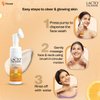 Lacto Calamine Vitamin C Foaming Face wash| Brightens skin & control blackheads & whiteheads| With Built-in foaming Brush|Sulphate free face wash| Paraben Free| 150 ml x Pack of 1