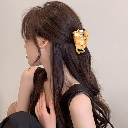 SUPCLIPS Sea Lion Hair Claw Clip 3.75 Inch Cute Animal Shape Hair Jaw Clip Strong Hold Acetate Hair Accessories for Women Girls