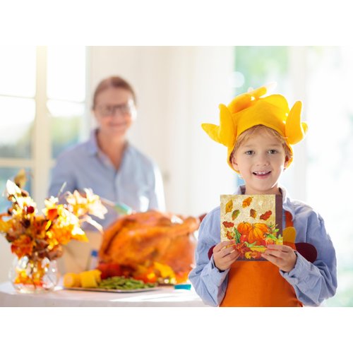 Iconikal Disposable Paper Dinner Party Napkins, Harvest Cornucopia, 75-Count