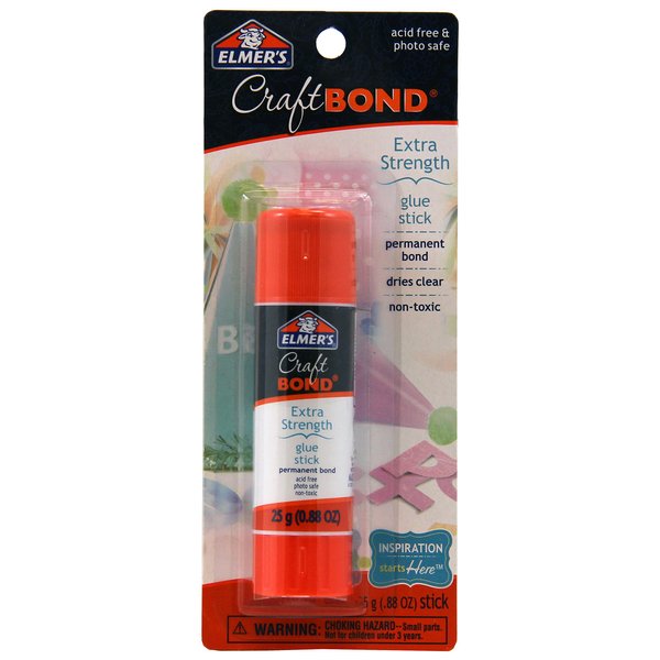 Elmer's Craft Bond Extra-Strength Glue Stick, 1-Pack, Blue