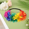 NQEUEPN Rainbow Headband, Pride Outfits Rainbow Accessories Lgbt Gay Pride Decorations Flower Crown Pride Party Favors for Women Girls Festival