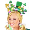 BARTOSI Light Up St Patrick's Day Headband LED Shamrock Headpiece Irish Saint Patricks Day Hairband Costume Headwear Hair Accessories for Women