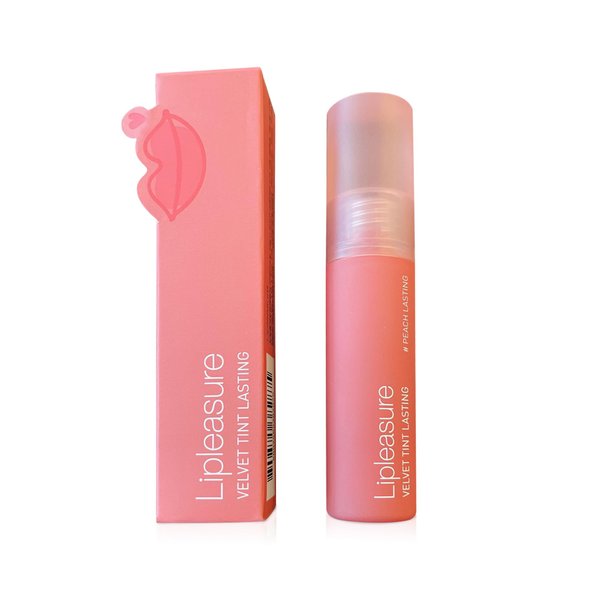MAKEHEAL] Lipleasure Velvet Lip Tint Lasting, Matte Long-Lasting Lip Tint, Velvet Blur Finish, Smooth and Hydrated Lips All-Day, Vibrant and Soft Shades (02 - Peach)