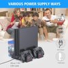 OIVO PS4 Stand Cooling Fan Station for Playstation 4/PS4 Slim/PS4 Pro with Dual Controller EXT Port Charger Dock Station and 12 Game Slots