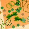 Bylion St. Patricks Day Party Favors Set Green Shamrock Sunglasses for Adults St. Patricks Day Accessories Green Shamrock Beads Necklaces Silicone Bracelet Rubber Wristbands for Party Supplies