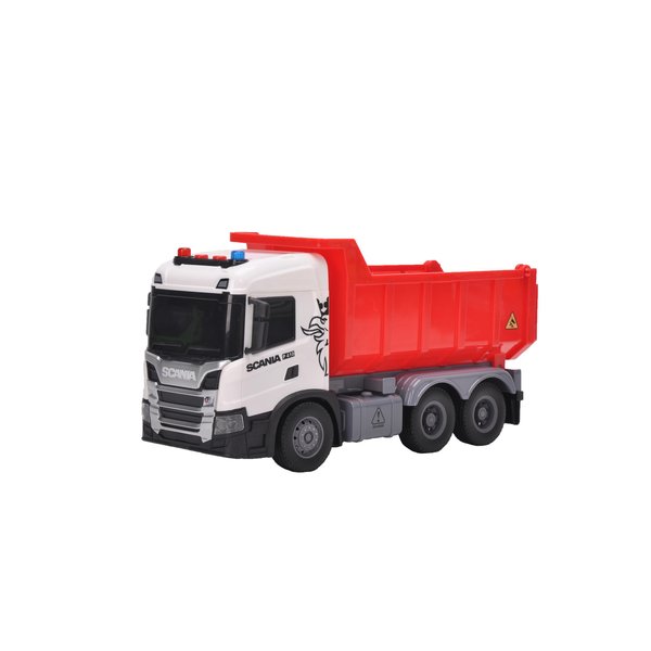 Smart BeBe Official Licensed Scania Dump Truck Toy, Kids, Friction Powered Dump Box Toy Dump Truck with Light and Sounds, Boys & Girls Gifts