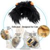 RosyLife Lion Mane Wig for Cat Costume Pet Adjustable Washable Comfortable Fancy Lion Hair Cat Clothes Dress for Halloween Christmas Easter Festival Party Activity (Brown)