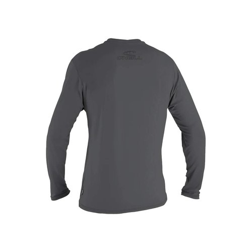 O'Neill Men's Basic Skins UPF 50+ Long Sleeve Sun Shirt, Smoke, XL
