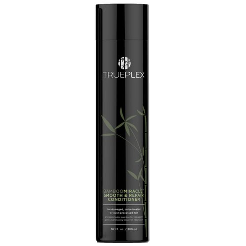 Trueplex KERATHERAPY Bamboo Miracle Smooth & Repair Conditioner, 10.1 oz., 300 ml - Vegan Formula Damaged, Frizzy, & Dry Hair - Hydrating & Smoothing with Grape Seed, Baobab, & Bamboo Extract