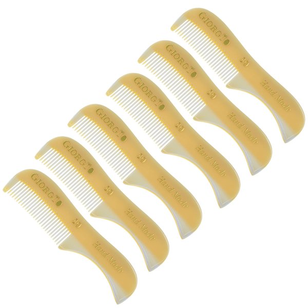 Giorgio G39 Extra Small 2.75 Inch Men's Fine Toothed Beard and Mustache Comb for Facial Hair Grooming and Styling. Wallet Pocket Comb Handmade of Quality Durable Cellulose, Saw-Cut and Hand Polished