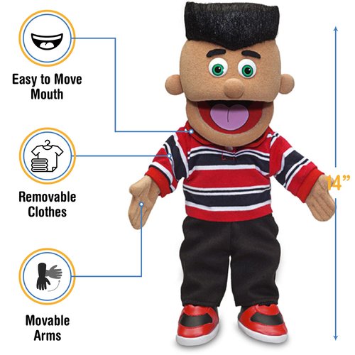 14" Jose, Hispanic Boy, Hand Puppet