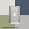 Franklin Brass Classic Architecture Wall Plate, Satin Nickel Double Switch Cover Switch Cover, 1-Pack, W35220-SN-C
