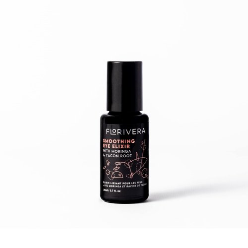 Florivera Smoothing Eye Elixir | Eye Cream For Dark Circles & Puffiness | Daily Wrinkle Eye Cream, Anti Aging Line Smoothing Skin Care Treatment | 50 mL / 1.7 fl. oz