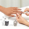OPI Infinite Shine Long-Wear Bright Metallic Finish Opaque Gray Nail Polish, Up to 11 days of wear & Gel-Like Shine, Work From Chrome, 0.5 fl oz