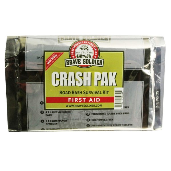 Brave Soldier Cyclist First Aid Kit – Antiseptic Healing Ointment, Bandages, Pain Relief for Road Rash, Cuts, Scrapes and Burns