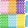 30 Pieces Heatless Waves Curlers Spiral Curls Styling Kit No Heat Hair Waver Spiral Curlers Rollers with 2 Pieces Styling Hooks for Most Hairstyles (30 cm)