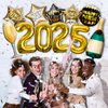 New Years Eve Party Supplies 2024, 10 Pcs Foil Balloon New Years Decorations Set