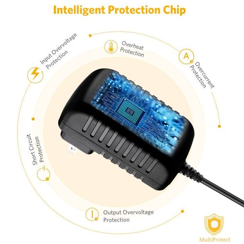 Digipartspower AC/DC Adapter Compatible with Etec PDV9915 9" Swivel Screen Portable DVD Player Power Supply Cord Cable PS Wall Home Battery Charger Mains PSU