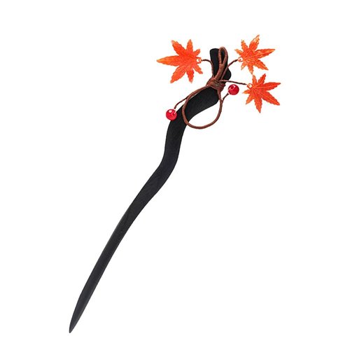 Autumn Maple Leaves Vintage Hair Stick Wooden Hair Pin Hair Accessories Chopsticks Barrette for Women MGPFERD