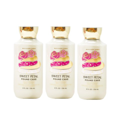 Generic Bath and Body Work Sweet Petal Pound Cake - Pack of Three - Body Lotion