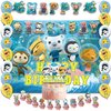 42pcs Octon Birthday Party Supplies Pack Includes，Banner Cake Topper Blackdrop,Balloons for Octon party supplies