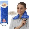 Hot Pockets Neck Warmer Microwave Heating Pad, Heated Neck Wrap with Washable Cover - Heating Pad for Neck, Sore Muscles - Microwavable Heating Pad for Cramps, Heat Wrap - 1 Pack-Blue Flowers