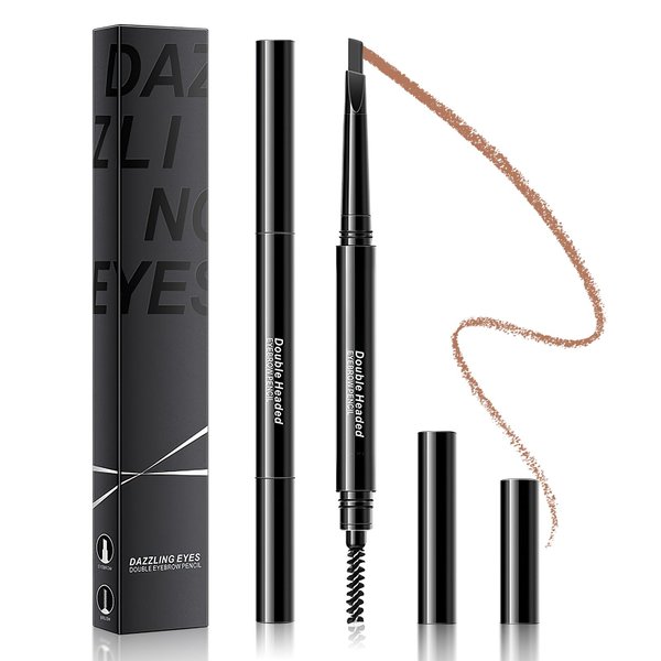 Eyebrow Pencil Brown Brow Pencil - Waterproof Eyebrow Makeup Brow Pen, Eyebrow Pen with Multi Function Eyebrow Brush, Long-Lasting & Smudge-Proof Eye Brow Pencils for Women Natural Brows (Brown)