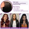 Uonoco 5x5 HD Lace Closure Wigs Human Hair Wear and Go Glueless Wigs Human Hair Pre Plucked 180% Density Body Wave Lace Front Wigs Human Hair for Women with Natural Hairline 18 Inch