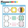 PicassoTiles Magnetic Tile Clip-in Window and Door Expansion Set, Magnetic Block Add-ons, Magnet Building Construction Toys, STEM Education Learning Stacking Block, Toddler Boys & Girls