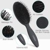 Detangling Brush for Curly Hair, Lorsex 2PC Hair Brushes for Women, Detangler Brush for Wet Dry Hair Detangle Massage, Hairbrsh for Curly Thin Thick hair