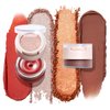 IMAKEUPNOW Cream Blush for Cheeks Eyes Lips, Creamy & Buildable Matte Finish 2 Color Set Face Makeup Stack - #001 + #002