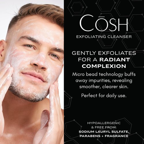 Cosh Cosmetics Exfoliating Cleanser - Deep Cleansing Facial Exfoliate, Smooths Fine Lines, Improves Skin Textures (5 Fl Oz.)