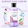 SULLMAR Acrylic Monomer Liquid 75ml 2.5FL.OZ & Nail Brush Cleaner 75ml 2.5FL.OZ for Acrylic Nails