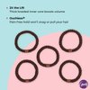 GOODY Volume Boost Ponytailers Elastics Hair Tie for Fine Hair - 5 Count, Brown - Ouchless Pain-Free Hair Accessories for Women, Men, Boys, & Girls - Perfect for Long Lasting Braids, Ponytails & More