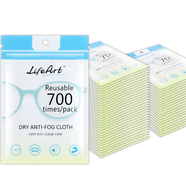Eyeglasses Anti-Fog Cleaning Cloths, Screens, Lens Wipe for All Electronic Device Screens(50 Pack Anti-Fog Wipe)