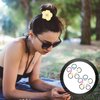 10pcs Elastic Hair Band for Girls Flower Elastic Hair Ties Elastic Hair Bands Widen Elastic Hair Ties Hair Accessories for Girls Small Hair Ties Elastic Hair Band for Ponytail