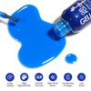 Gellen Gel Nail Polish Set, 6 Colors Blue Gel Polish White Glitter Nail Polish Set, Soak Off UV Gel Summer Gel Polish Set Manicure DIY Home Salon Nail Art