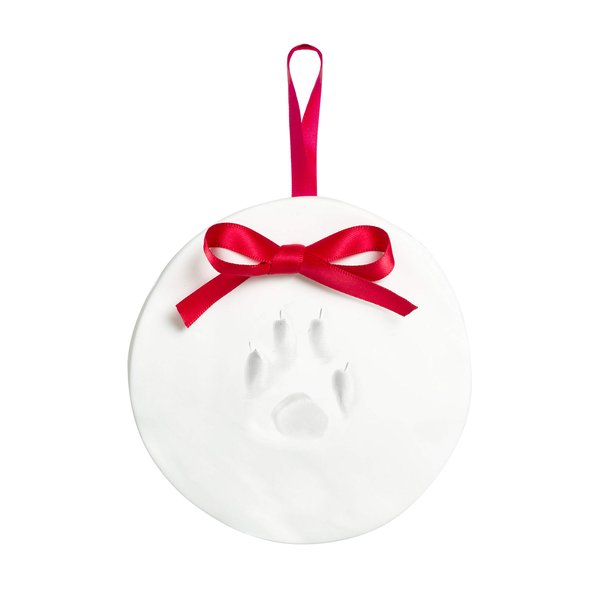 Tiny Ideas Christmas Paw Print Ornament Kit, DIY No Bake No Mess Holiday Keepsake, Dog or Cat Christmas Ornament, Pet Memorial Keepsake