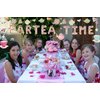 LaVenty 5 PCS Par TEA TIME Balloons Tea Party Birthday Banner Tea Party Decorations LET'S PAR TEA Party Decor Par Tea Baby Shower Decor Par Tea First Birthday Par Tea 2nd Birthday