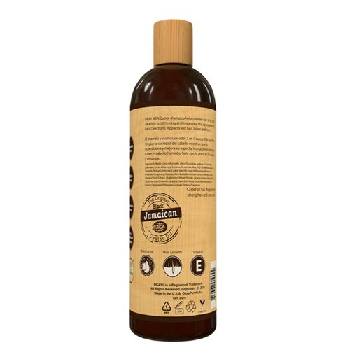 OKAY for MEN Castor Oil Beard and Hair Shampoo Wash 16oz