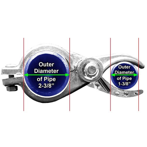 2-3/8" x 1-3/8" Durable Chain Link Spring Loaded Gate Closer.