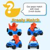 Jeep for Rubber Ducks, 3.5 Inch Jeep Toy Match Most 2 in Rubber Ducks, Jeep Toy for Jeep Dashboard Decorations Accessory Jeep Duck Collection Christmas Birthday Gifts (Blue)