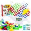 kykake 48 Pcs Swing Stack High Child Balance Building Toy, Stacking Blocks Balance Game, DIY Assembling Versatile Toy Board Table Games, Brain Game Building Block New Year's Gift