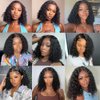 Zfchsyh Curly Bob Wig Human Hair 13x4 Deep Curly Lace Front Wigs Human Hair For Black Women Glueless HD Lace Front Wigs Human Hair Pre Plucked with Baby Hair Natural Hairline