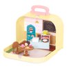 Li’l Woodzeez – Pastry Shop Playset – Travel Toy – Compact Travel Suitcase – Dollhouse Furnitures & Accessories Included – Pretend Play for Kids Age 3+