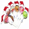 Warmshine 60 PCS Mini Christmas Hats Mini Christmas Santa Bottle Hats Christmas Lollipop Candy Cover Hat Holiday Party Supplies, 2.36x1.0Inch